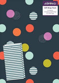 Abacus 10008A "Spot" Gift Wrap Pack with 2 Sheets/Strung Tags