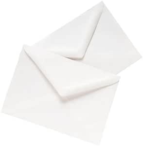50 7" x 5" White Envelopes for Greetings Cards 184mm x 133mm Free Post - 100gsm Premium Thickness