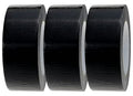Black Duct Tape | 3 Rolls of 48mm x 45m Gaffer Tape | Water Resistant Duct Tape | Adhesive Tape Multi-Use for Indoor/Outdoor | Ultra Strong Adhesive Tape