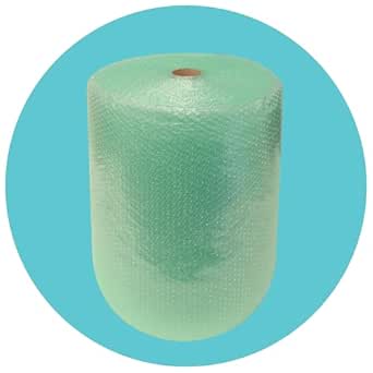 Triplast Decayable Green Bubble Wrap Roll (400mm x 25m) | Small Air Bubble Cushioning Bubble Wrap for Moving House, Fragile Item Packaging and Protective Wrapping for Shipping & Storage