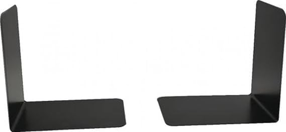 Hangzhou Topline 140 mm Heavy Duty Metal Bookends - Black (Pack of 2)