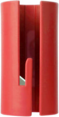 Wrapping Paper Cutter, Gift Wrap Cutter Wrapping Paper Sliding Cutter for Christmas, Easy Sliding Cutter Birthday Gift Wrap Holder Dispenser Papers Roll Cutter Tools Tube (Red)