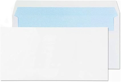 25, 50, 100 DL White Mailing Envelopes Self Seal for Posting mailing Home Office and Ecommerce Peel and Seal (100)
