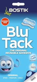 Bostik Blu Tack Blue - Economy Size - Multipurpose Reusable Adhesive - Safe & Easy to Use - Non-Toxic