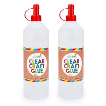 abeec Clear Craft Glue, Safe Child Friendly PVA Glue For Crafting, Perfect School Supplies For Kids' Arts And Crafts