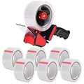 Zuvo Heavy-Duty Tape Dispenser with 6 Rolls of Clear Packaging Tape (48mm x 66m) – Ergonomic Tape Gun for Moving Boxes, Warehouse & General Packing Visit the Zuvo Store