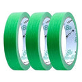 3 Rolls Low Tack Masking TapeWritable Masking Tape Green Painters Tape Decorators Tape Low Tack Tape Professional Grade Painting Tape for Renovation WorkIndoor Painting Decorating (20mm x 20m)