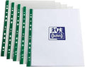 Oxford Heavy Duty Punched Poly Pockets, Clear, Box of 100 Extra Strong Plastic Wallets