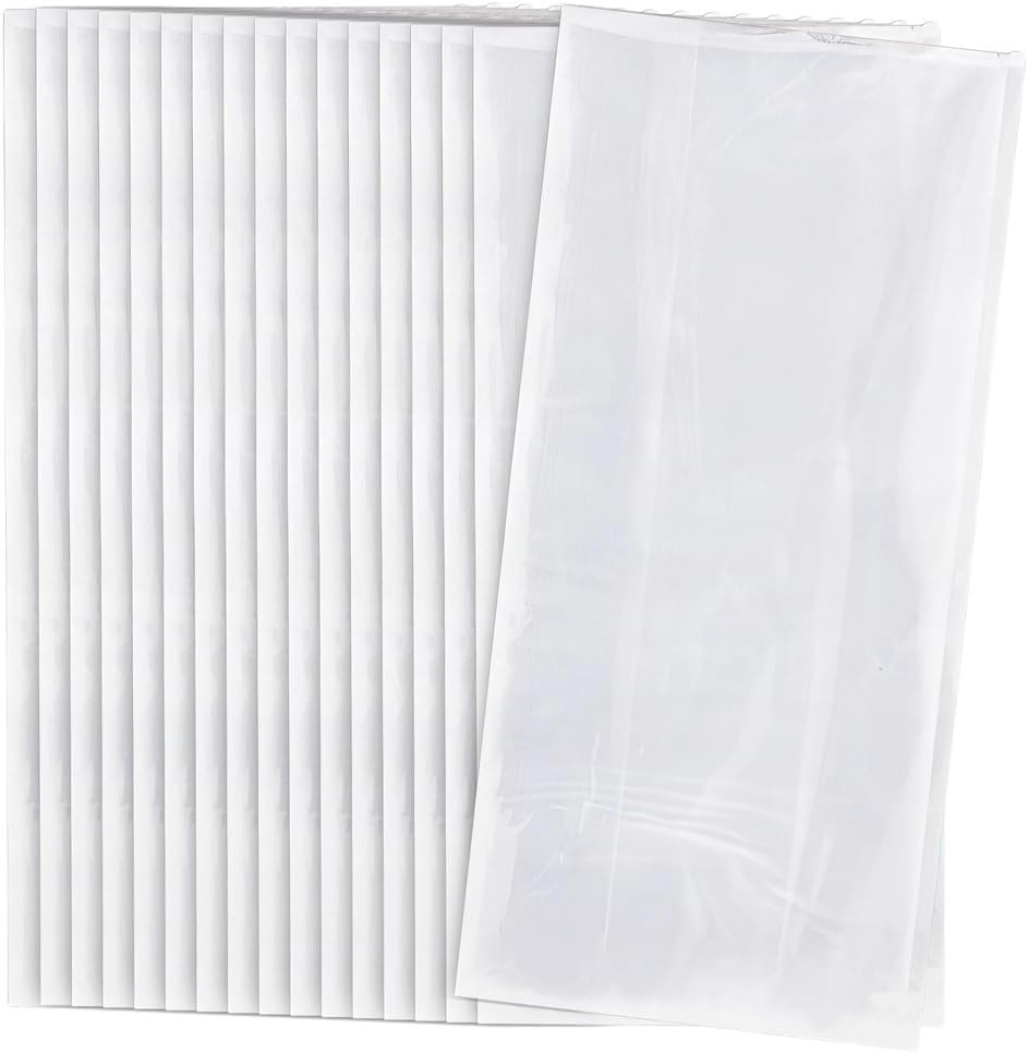 Large Clear Cellophane Bags (27cm x 12cm) 30 Count - Vibrant and Durable Packaging for Gifts and Treats