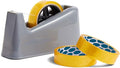 Morgan's Direct - Heavy Duty Tape Dispenser with 3 Tape Rolls – Weighted Anti-Slip Desktop Tape Dispenser for Warehouse, Office & Home, Includes 3 x 40m Clear Tape