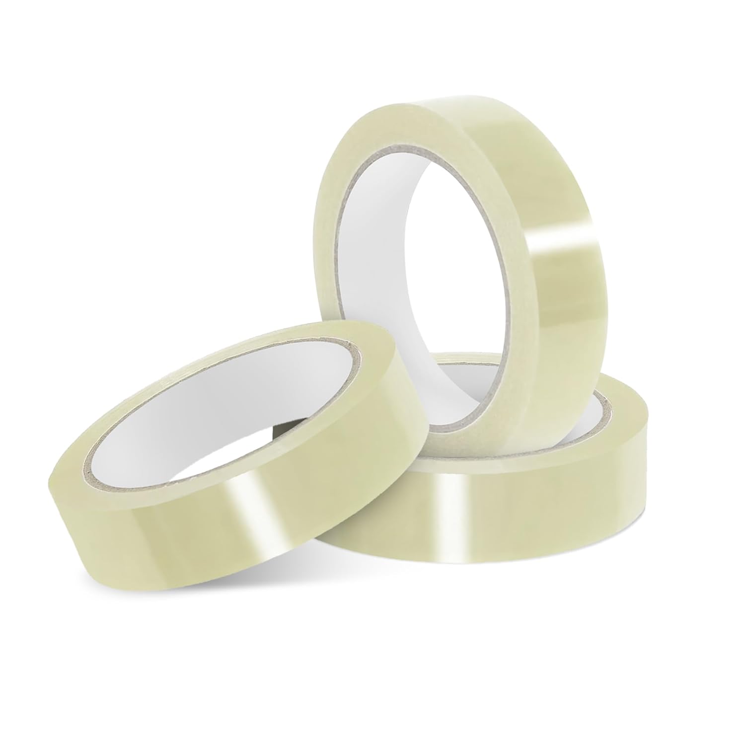G4GADGET 3 Pack Clear Cello Tape – 24mm Wide, 45 Micron Thick, Strong Clear Packing Tape Packaging Sellotape Transparent Adhesive Tape for Packing, Wrapping & Office Use