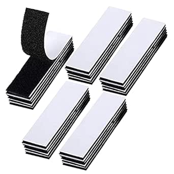 25 Pack Industrial Strength Sticky Pads Heavy Duty, No More Nails Picture Hanging Strips,Extra Strong Double Sided Sticky Pads for Walls,Floor, Plastics, Glasses, Metals (3x10cm, black)