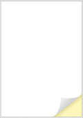 Creavvee 1 Label per Sheet, 25 A4 Sheets, Printable White Sticker Paper Labels for Laser/Inkjet Printers Made in Europe - Sticker Size (A4) 297 x 210 mm