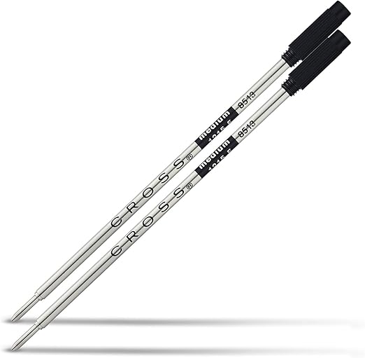 Cross Ballpoint Refill, Medium Black, 2 per card, (8513-2)