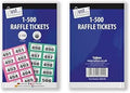 Just stationery 1-500 Cloakroom Ticket, Assorted Colors, 8000