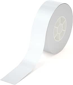 PRT Qutie Label Maker Tape, Waterproof DIY Self-Adhesive Labels, 15mmx4M Compatible for Qutie Label Printer, Suitable for Name Price Shelf Life Classification Labels - 4M Long/Roll (White)