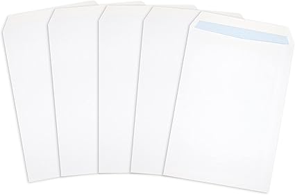 Postmaster A4 C4 Envelopes 229 x 324 mm 100 GSM Self Seal White 100 Pack