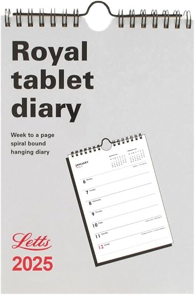 Letts of London 2025 Royal Tablet Weekly Diary - A5