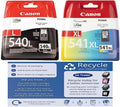 PG-540 L & CL-541 XL Genuine Ink Cartridges For Pixma Printers & Ink Trader Freepost Recycling Pack - Packaging May Vary