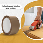 ARVO Brown Packing Tape 3 Rolls with Low Noise (48mm x 60m) - Durable Parcel Sealing Tape for Packing Boxes, Secure Packaging for Moving House