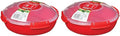 Sistema Microwave Breakfast Bowl | 850 ml | Round Microwave Container with Steam Release Vent | BPA-Free | Red | 1 Count