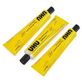 UHU All Purpose Glue 60ml Pack of 3 Tubes - Transparent, Fast Drying, Strong Adhesive for Crafts & DIY