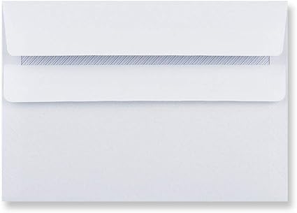EPOSGEAR® A6/C6 Plain White Self Seal Wallet Envelopes 162mm x 114mm 90gsm (Pack of 50 Envelopes)