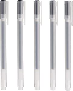 MUJI 0.38mm Black Gel Ink Pen (Pack of 5)