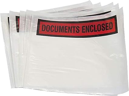 10 X A5 Printed Document Enclosed Wallets. Pack of 10. A5 (Approx 225mm x 165mm), Waterproof Self Sealing Packing Envelopes. Postage Pouches for Securing Important Documents. Pack of 10