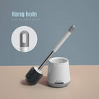Ibergrif M34152 Silicone Toilet Brush & Holder Set