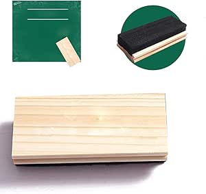 Chalk Eraser - Campus Style Pine Wood Chalkboard Blackboard Cleaner Engravable College Styled DIY Gift