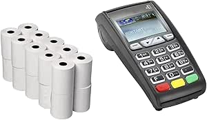 Smooth Papers Thermal Paper Till Rolls for Credit Card All PDQ Machines 57x40 mm (Pack of 20 Rolls)