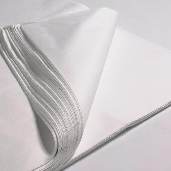 Apex Business Supplies 50 Sheets of Large White Tissue Paper, 20x30 inches, Acid-Free Tissue Paper for Art, Gift Wrapping & Packaging