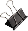 H&S 10 Large 51mm Binder Clips, Black Paper Clamps, Foldback & Bulldog Clip for Office, Calendars & Stationery - Paper Clamp - Stationery Supplies