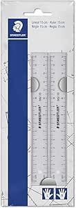 STAEDTLER Plastic Ruler, 15cm (Pack of 2)