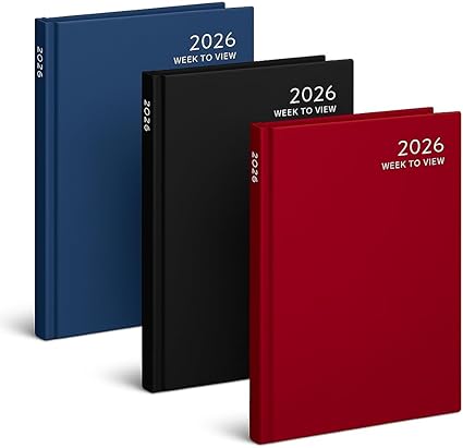 A5 Diary Week to View 2026 Diaries Office Work Planner Desk Organiser Diaries Year Planning 1 Diary Sent at Random
