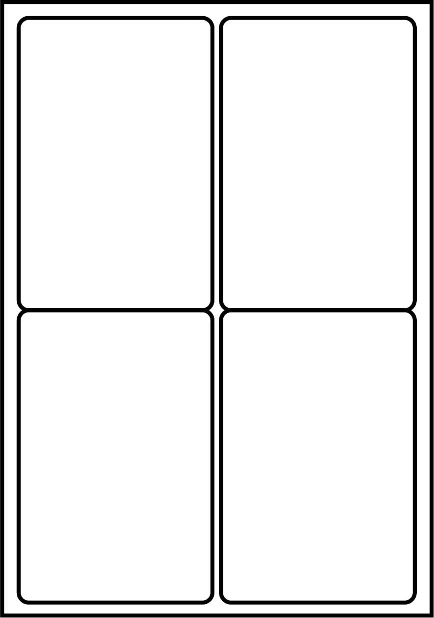 SmithPackaging A4 Self Adhesive Address Labels, 4 Labels Per Sheet, 100 Sheets, 99.1 x 139mm, 400 Labels