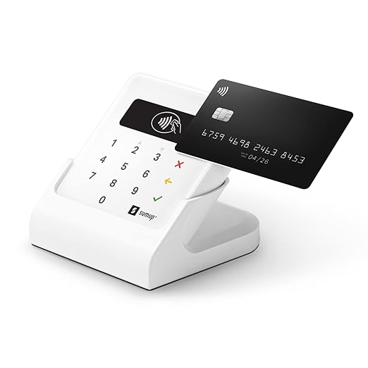 SumUp Air Bundle - Air Card Reader & Charging Station - contactless payments with Credit & Debit Card.