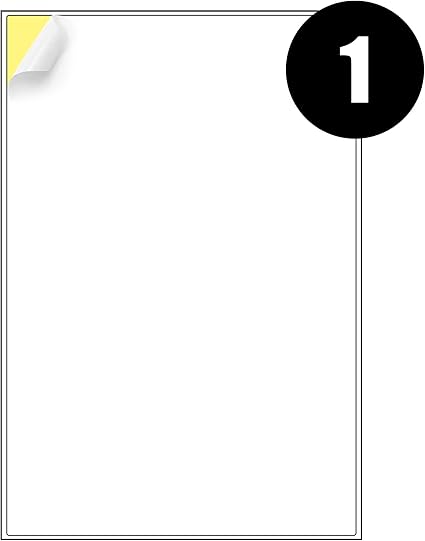 A4 Labels 1 Per Sheet, 20 Sheets 20 Sticky Label, Address Labels, Printer Labels, iSOUL Self Adhesive Printable A4 Sticker Paper for Printing, Laser Labels Stickers [Quickdry]