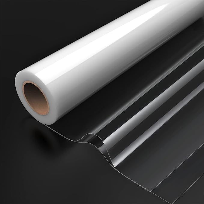 Nabance Clear Cellophane Wrap for Hampers, 80cm X 30m - Folded in Half, Florist Cellophane Wrap Roll, Crystal Clear Wrapping Rolls for Baskets, Gift, Super Thin Durable