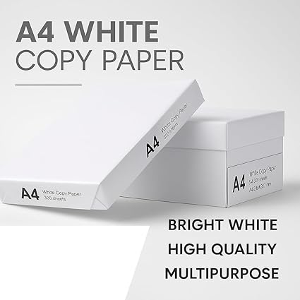 White Box® Copier Printer Paper Multifunctional Ream Printing 75gsm A4 White - 1 Box 5 Reams of 500 Sheets