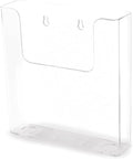 Deflecto Portrait Literature Stands for Display - A4 Wall Mounted Magazine File Holder with Flat Back Design- Perfect for Leaflet, Brochure, & Menu