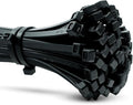 ERKO Cable Ties Black 150 x 2,5 mm Small 100 Pieces Chemical Resistant, 18lbs Tensile Strength, Professional Zip Tie Wraps