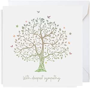 Second Ave Deepest Sympathy Square Card Condolences Bereavement Card Visit the Second Ave Gift Company Store