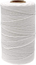 jijAcraft 100M Butchers String, 328ft White Cotton String, 2MM Natural Food Grade Cooking Cord, Butchers Twine for Kitchen Rotisserie Chicken, Tying Meat, Making Sausage