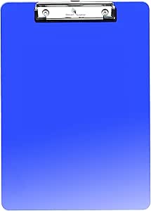 SECO A4 Plastic Translucent Clipboard - Blue