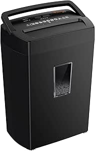 Cut Paper Shredder, Home Heavy Duty Shredder, P4 Security(5x20mm), 5-Minute Continuous Shredding, Shreds Credit Cards, Mails & Staples, 21L Bin(C275-A)