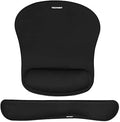 TECKNET Wrist Rest Mat, Keyboard and Mouse Wrist Support Pad Set, Comfortable Memory Foam Mouse Mat with Wrist Cushion Support, Anti-Slip Ergonomic Mouse Pad for Computer Laptop Working Gaming Visit the TECKNET Store