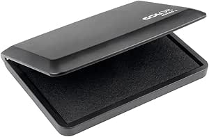 COLOP Micro 2 Black Rubber Stamp Ink Pad. Measures 110x70mm. Best Ink Pad for Home, Office, and Crafting Use. Water-Based, Non-Toxic, Document-Proof and Vegan Friendly.