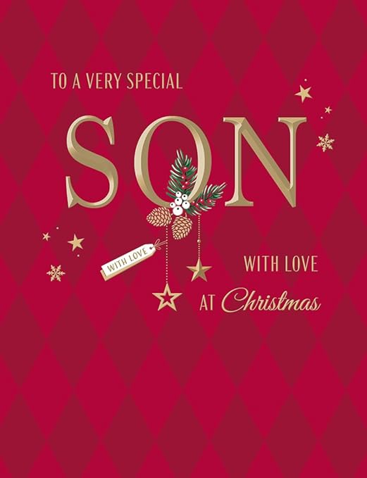 Avant Garde Studios Classic Christmas Card, Special Son - 8 x 6 inches - Piccadilly Greetings